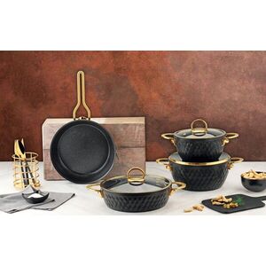 Imagine Set vase pentru gatit, Hermia, 357NYP1111, Ghiveci 2: 24 cm / 6, 5 l (1 bucată), Negru