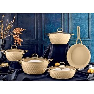 Imagine Set vase pentru gatit, Hermia, 357NYP1110, Ghiveci 2: 24 cm / 6, 5 l (1 bucată), Crem