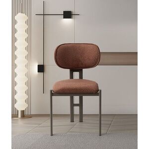 Imagine Set scaune 2 piese, Hanah Home, Muriz, Metal, Tile Red / Cappuccino