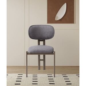 Imagine Set scaune 2 piese, Hanah Home, Muriz, Metal, Dark Grey / Cappuccino