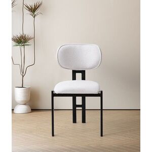 Imagine Set scaune 2 piese, Hanah Home, Muriz, Metal, Off White / Black