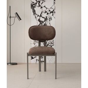 Imagine Set scaune 2 piese, Hanah Home, Muriz, Metal, Brown / Cappuccino