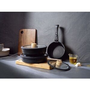 Imagine Set vase pentru gatit, Hermia, 343HNG1102, Baza de indicție, Negru