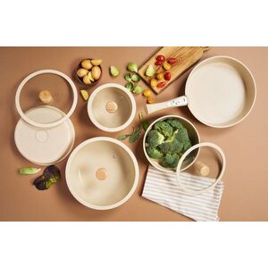 Imagine Set vase pentru gatit, Hermia, 343HNG1103, Baza de indicție, Crem