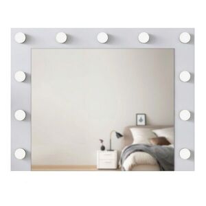 Imagine Oglindă decorativă din PAL, Hanah Home, EF108, 90x71.8x15 cm, Alb