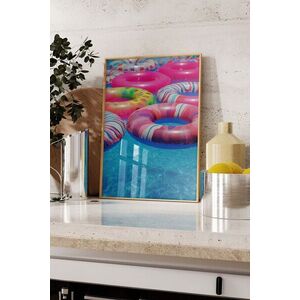 Imagine Tablou decorativ, 109739, Lemn masiv, Sticla PVC, Multicolor