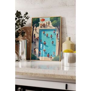 Imagine Tablou decorativ, 109762, Lemn masiv, Sticla PVC, Multicolor