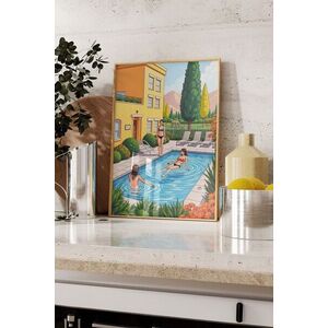 Imagine Tablou decorativ, 109763, Lemn masiv, Sticla PVC, Multicolor