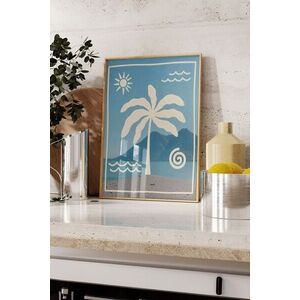 Imagine Tablou decorativ, 109776, Lemn masiv, Sticla PVC, Multicolor