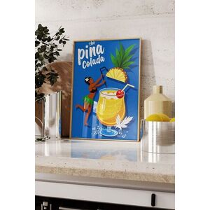 Imagine Tablou decorativ, 109777, Lemn masiv, Sticla PVC, Multicolor