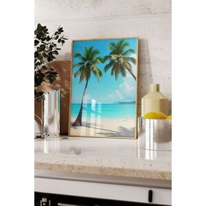 Imagine Tablou decorativ, 109778, Lemn masiv, Sticla PVC, Multicolor