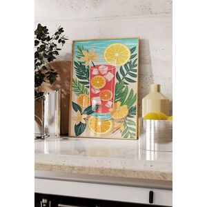 Imagine Tablou decorativ, 109784, Lemn masiv, Sticla PVC, Multicolor