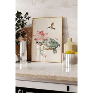 Imagine Tablou decorativ, 109795, Lemn masiv, Sticla PVC, Multicolor