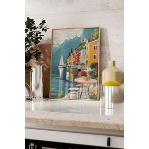 Imagine Tablou decorativ, 109797, Lemn masiv, Sticla PVC, Multicolor