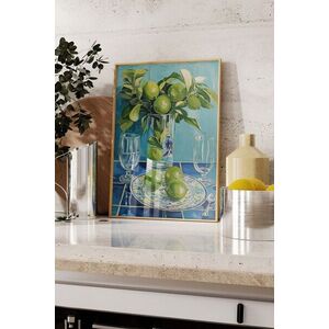 Imagine Tablou decorativ, 109798, Lemn masiv, Sticla PVC, Multicolor