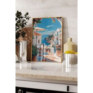 Imagine Tablou decorativ, 109809, Lemn masiv, Sticla PVC, Multicolor