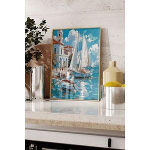 Imagine Tablou decorativ, 109814, Lemn masiv, Sticla PVC, Multicolor