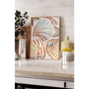 Imagine Tablou decorativ, 109858, Lemn masiv, Sticla PVC, Multicolor