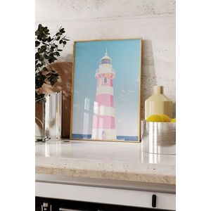 Imagine Tablou decorativ, 109862, Lemn masiv, Sticla PVC, Multicolor