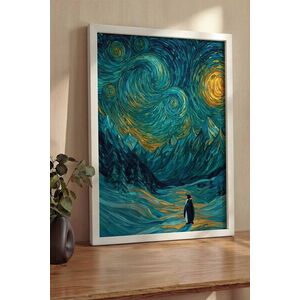 Imagine Tablou decorativ, 114998, Lemn masiv, Sticla PVC, Multicolor