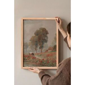 Imagine Tablou decorativ, 115011, Lemn masiv, Sticla PVC, Multicolor