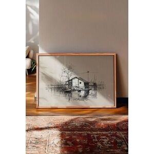 Imagine Tablou decorativ, 115056, Lemn masiv, Sticla PVC, Multicolor