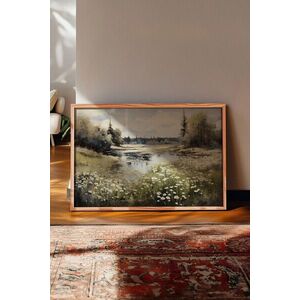 Imagine Tablou decorativ, 115077, Lemn masiv, Sticla PVC, Multicolor