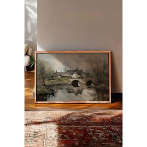 Imagine Tablou decorativ, 115083, Lemn masiv, Sticla PVC, Multicolor