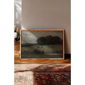 Imagine Tablou decorativ, 115098, Lemn masiv, Sticla PVC, Multicolor