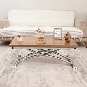 Imagine Masuta de cafea, Hanah Home, Mini Juppo Ext, MDF, Nuc / Crom