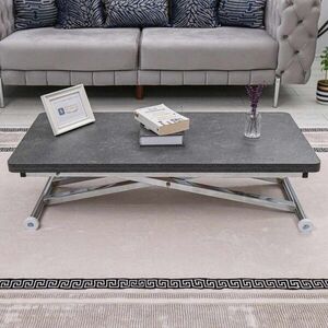 Imagine Masuta de cafea, Hanah Home, Home Ext, MDF, Vultur Negru / Crom
