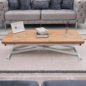Imagine Masuta de cafea, Hanah Home, Home Ext, MDF, Pin / Alb