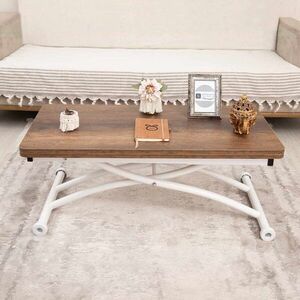 Imagine Masuta de cafea, Hanah Home, Mini Juppo, MDF, Nuc/Alb