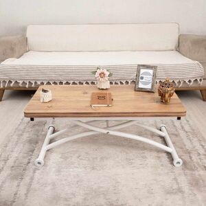 Imagine Masuta de cafea, Hanah Home, Mini Juppo, MDF, Pin / Alb