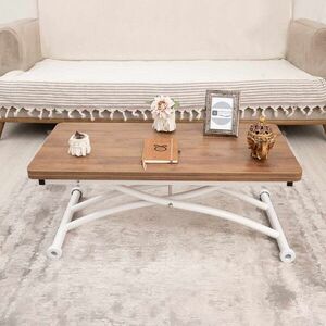 Imagine Masuta de cafea, Hanah Home, Mini Juppo Ext, MDF, Nuc/Alb