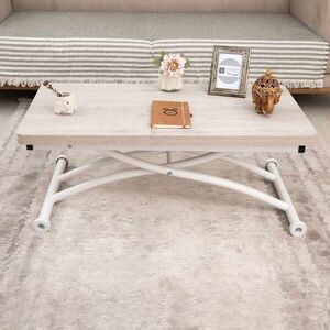 Imagine Masuta de cafea, Hanah Home, Mini Juppo Ext, MDF, Lisabona / Alb