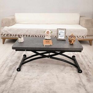 Imagine Masuta de cafea, Hanah Home, Mini Juppo Ext, MDF, Negru