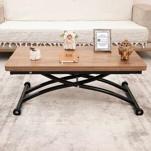 Imagine Masuta de cafea, Hanah Home, Mini Juppo Ext, MDF, Nuc / Negru