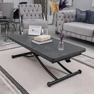 Imagine Masuta de cafea, Hanah Home, Juppo Int, MDF, Antracit / Negru
