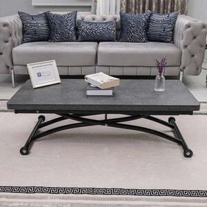 Imagine Masuta de cafea, Hanah Home, Juppo Ext, MDF, Negru