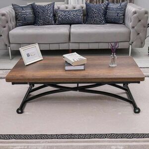 Imagine Masuta de cafea, Hanah Home, Juppo Ext, MDF, Nuc / Negru