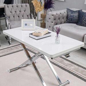 Imagine Masuta de cafea, Hanah Home, Home, MDF, Alb / Crom