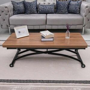 Imagine Masuta de cafea, Hanah Home, Juppo Ext, MDF, Nuc / Negru