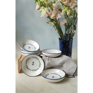 Imagine Set boluri pentru sos, Hermia, 275KRM2012, Ceramica, Alb / Bleumarin / Verde