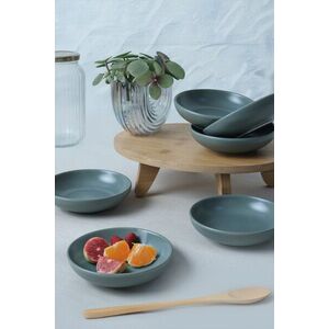 Imagine Set boluri pentru sos, Hermia, 275KRM2531, Ceramica, Antibacterian, Verde Mat