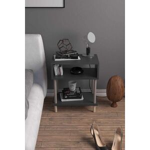 Imagine Noptiera, Hanah Home, Peka-0001, 45x60x30 cm, PAL, Antracit