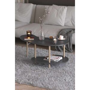 Imagine Masuta de cafea, Hanah Home, Peka-0021, 100x43x48 cm, PAL, Antracit