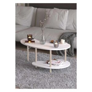 Imagine Masuta de cafea, Hanah Home, Peka-0021, 100x43x48 cm, PAL, Alb
