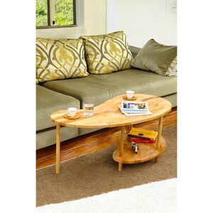 Imagine Masuta de cafea, Hanah Home, Tyc7725C83108E8E00, 100x43x48 cm, Lemn masiv, Lemn