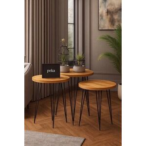 Imagine Set masute 3 piese, Hanah Home, Peka252, PAL, Pin